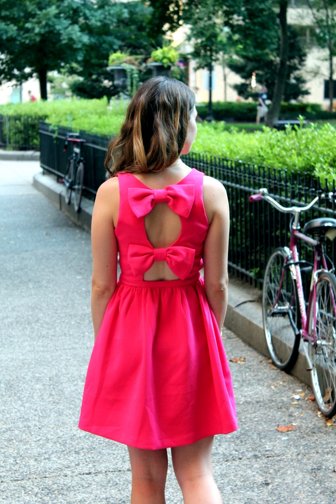 Kate Spade Bow Back Dress in Blue